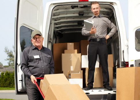 Office storage options for businesses in Mayfair with boxes and furniture