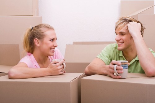 Professional removals team handling household items in Mayfair