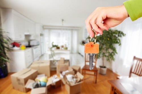 Secure storage unit access and key handover process