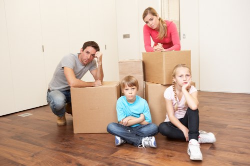 Preparation of boxes and furniture for mobile self storage in Mayfair